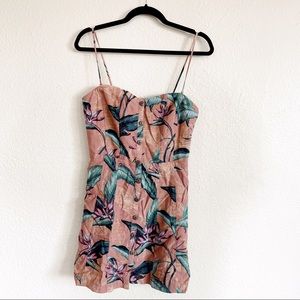 Kimchi Blue Lilyanna Printed Linen Dress